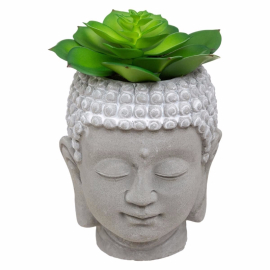 Produktbild: Small Buddha head statue as a flower vase Small Buddha head statue as a flower vase
