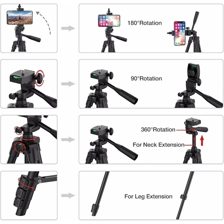 Tripod Stativ Halterung mit Bluetooth Fernbedienung