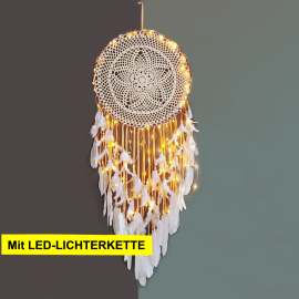 Produktbild: XXL Traumfänger Dariella mit LED-Lichterkette XXL Traumfänger Dariella...