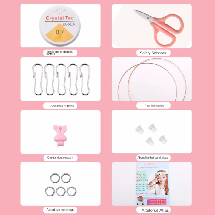 Kreatives DIY-Set für Mädchen mit Anhängern für Modeschmuck