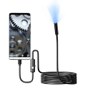 Praktische Endoskopkamera mit 6 LEDs, 1.5m Kabel mit USB-C Anschluss Praktische Endoskopkamera mit 6 LEDs, 1.5m Kabel mit USB-C Anschluss