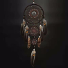 Medium-sized dark brown dreamcatcher Natura with 3 rings