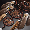 Natura dark brown dreamcatcher 74 cm with 3 rings