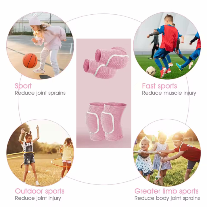 Morbide fasce per ragazze per ginocchia e gomiti – set da 2