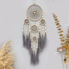 Elegant dreamcatcher with 5 rings for a naturally atmosphere