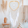Attrape-rêves coeur XXL en macramé Bellezza