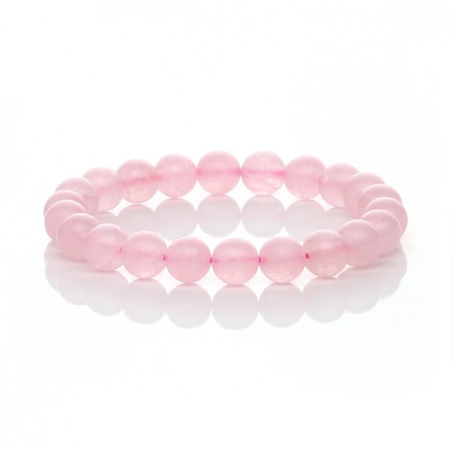 Bellissimo bracciale in quarzo rosa naturale