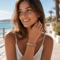 Maifan-Steinarmband aus echtem Naturstein für Sie und Ihn