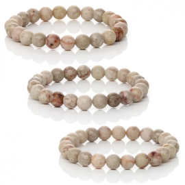 Maifan-Steinarmband aus echtem Naturstein für Sie und Ihn
