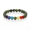 Grünes Heilstein Armband Yoga Chakra mit Jade-Steinen