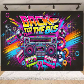 Stylish colorful 80s XXL...