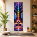 Chakra Wandtuch Yoga Meditation Wanddeko Banner