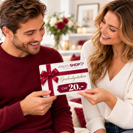 Bon cadeau CHF 20 – immédiatement par e-mail | ANjAS-SHOP