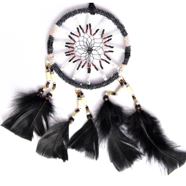 Produktbild: Black dream catcher Black Star with star pattern Black Dream Catcher Black Star with Star Pattern - 1
