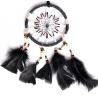 Black dream catcher Black Star with star pattern