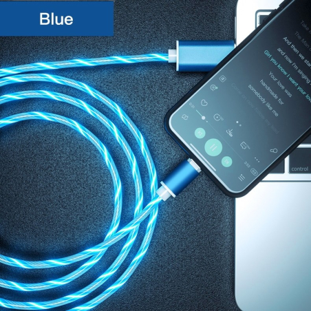 USB C LED Flow Light Ladekabel mit Magnet Stecker