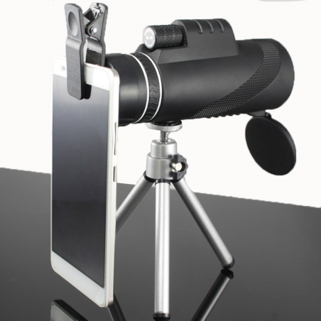 Universal Handy Monokular Teleskop Objektiv 10-fach Zoom und Stativ  - 2