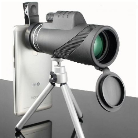 Universal Handy Monokular Teleskop Objektiv 10-fach Zoom und Stativ