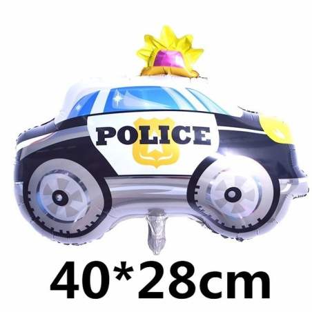 Mittelgrosses Polizei Auto Ballon  - 2
