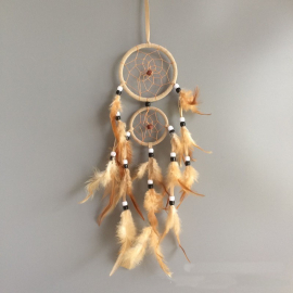 Produktbild: Medium-sized light brown dream catcher Naturino with 2 rings Medium-sized light brown dream catcher Naturino with 2 rings