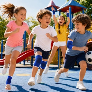 Kinder Bandagen für Knie, Ellbogen, Fussgelenk und Handgelenk